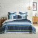 Zayn Blue Quilt Cover Set by Logan and Mason