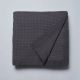 Waffle Charcoal Blanket by Logan and Mason