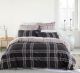 Charlie Black Quilt Cover Set by Logan and Mason