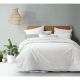 White Cotton Waffle Quilt Cover Set 