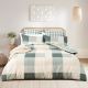 300 TC Cooper Checks Cotton Reversible Quilt Cover Sets by Renee Taylor 