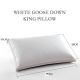 King pillow White Goose Down 